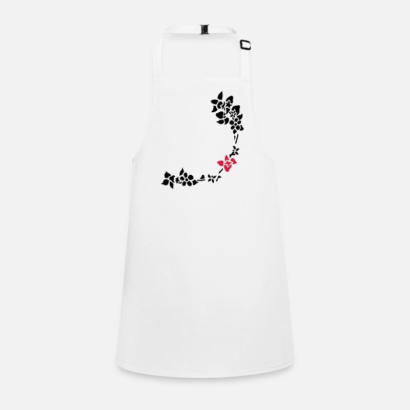 flower around right corner Children's Apron
