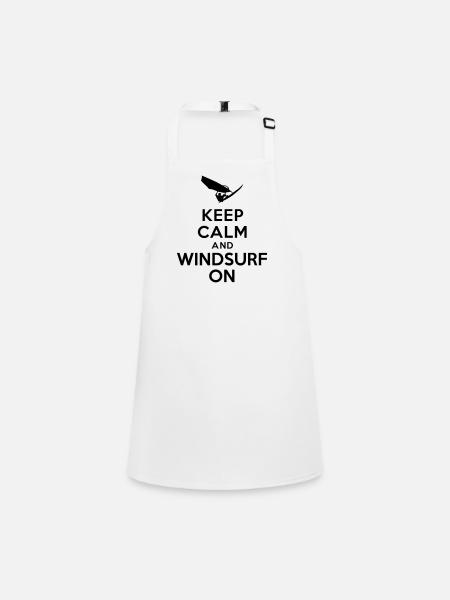 Keep calm and windsurf on - Tablier Enfant - blanc - Devant