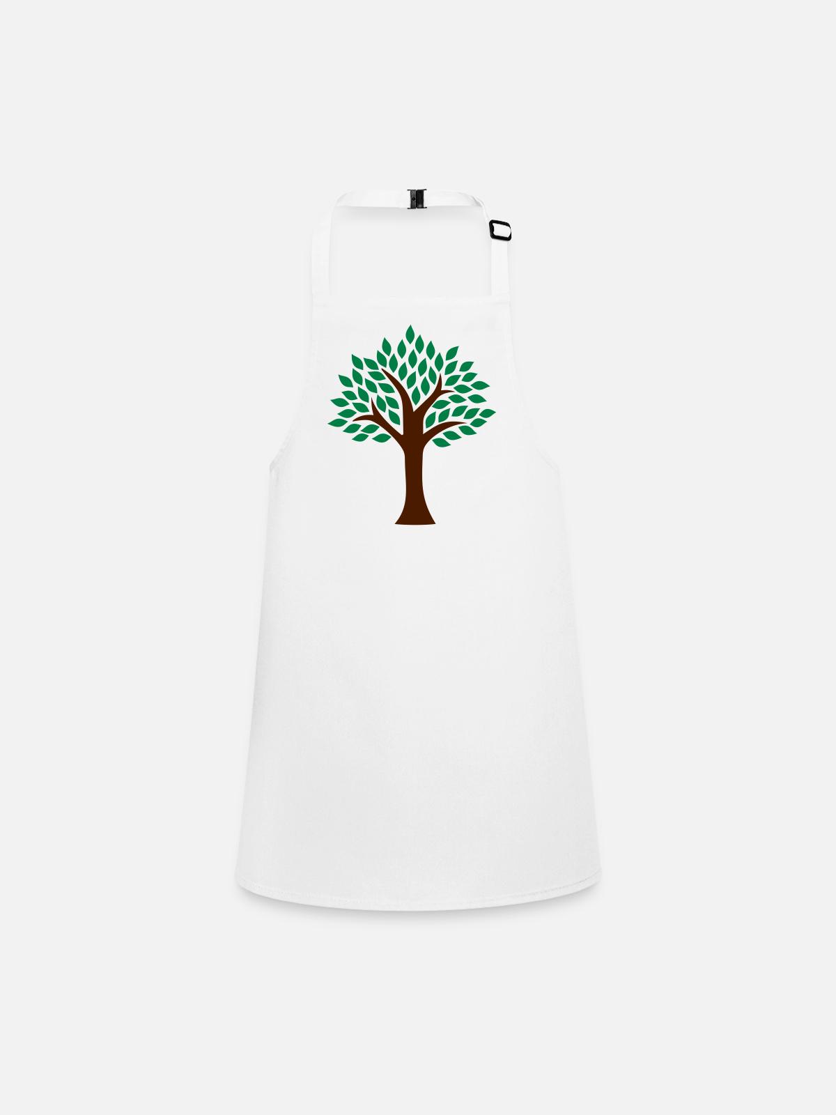 Arbre - Tablier Enfant - blanc - Devant