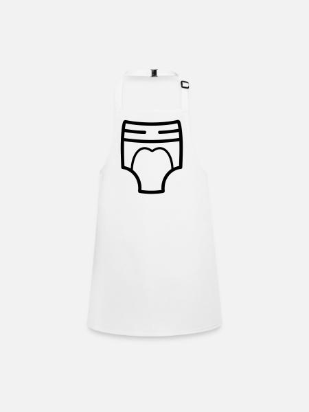 Couche - Tablier Enfant - blanc - Devant