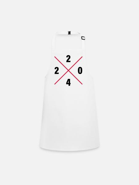 Numéro de l’année 2024 - Tablier Enfant - blanc - Devant