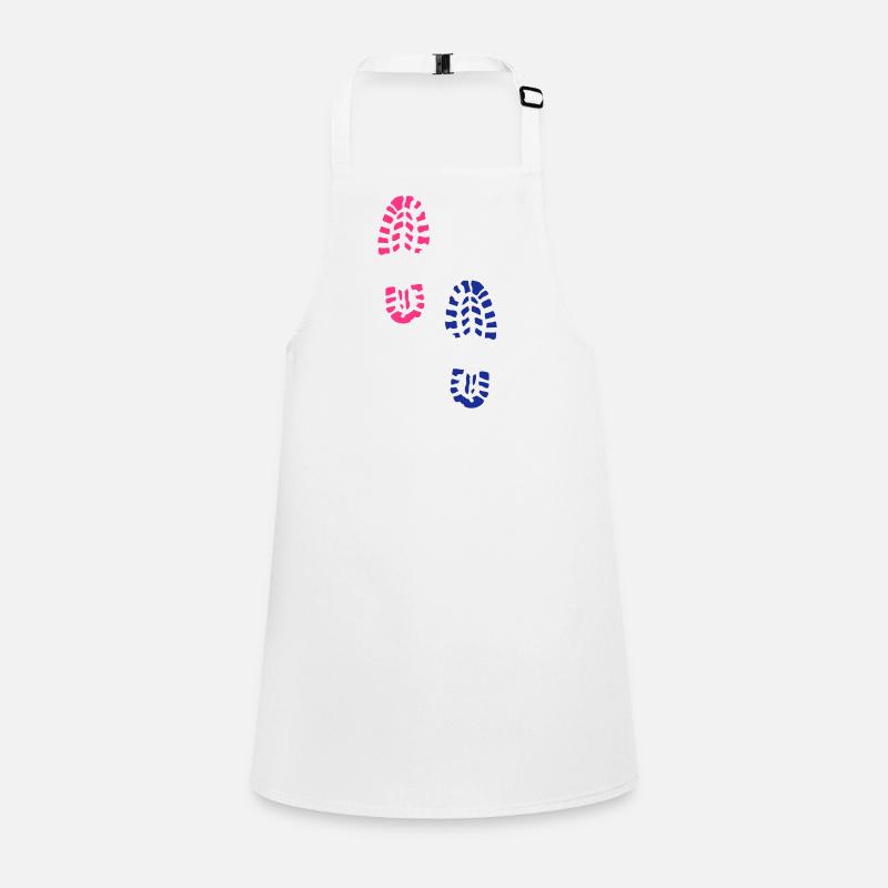 trace pas chaussure 232 Tablier Enfant