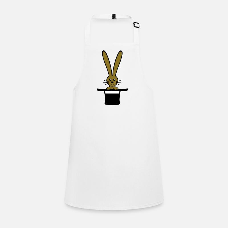 Lapin Chapeau Haut de forme Sorcier Lapin Sorcier Mignon Tablier Enfant