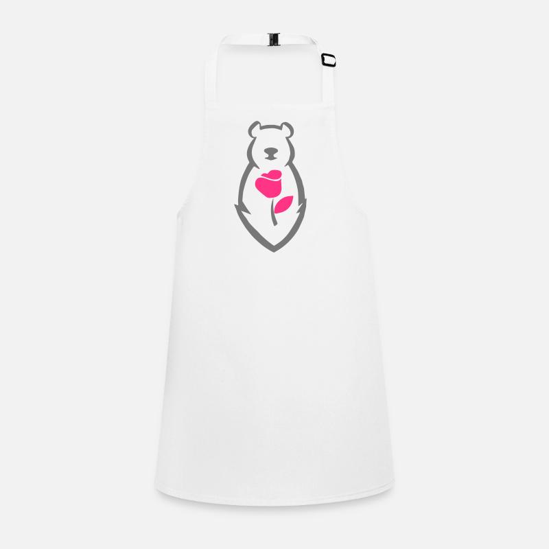 Bear with a rose Children's Apron