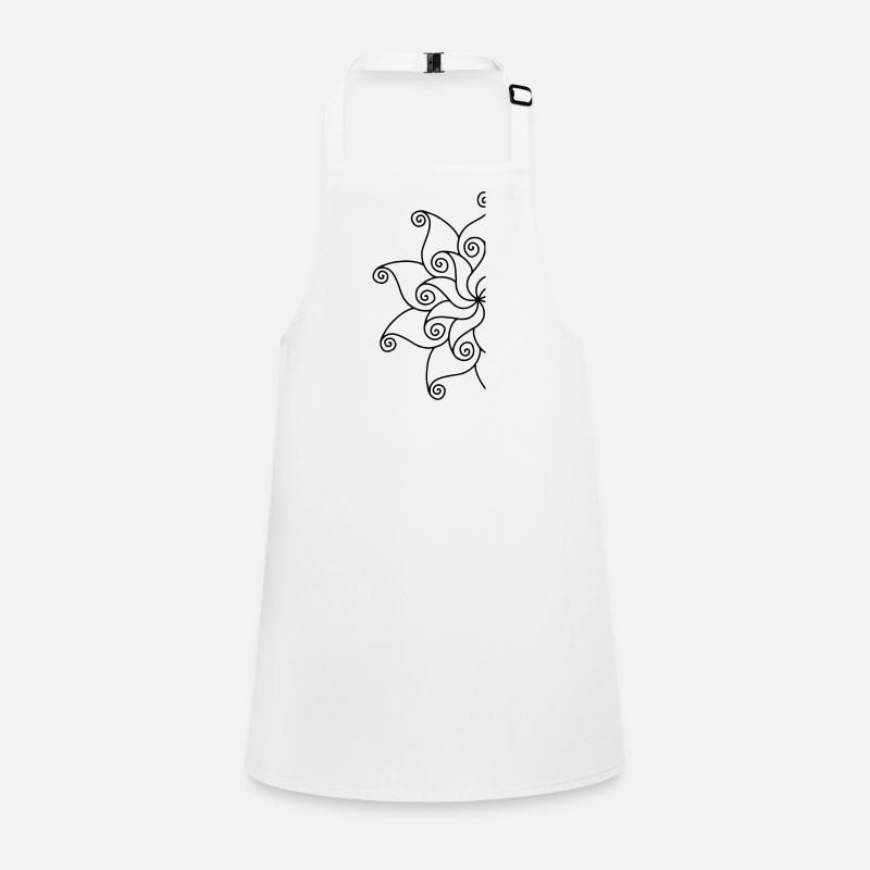 Mandala fragment flower Children's Apron