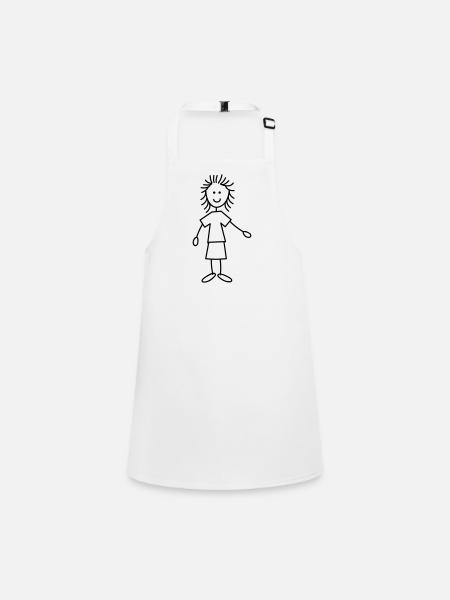 Woman - Children's Apron - white - Front