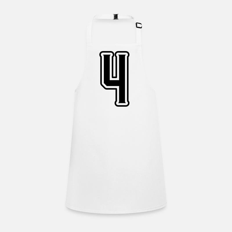 4 number symbol Children's Apron
