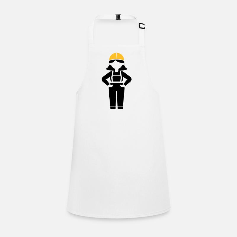 Construction Worker Woman Children's Apron