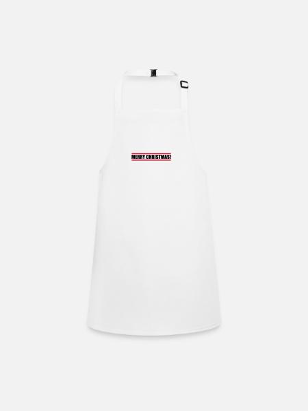 Merry Christmas - Children's Apron - white - Front