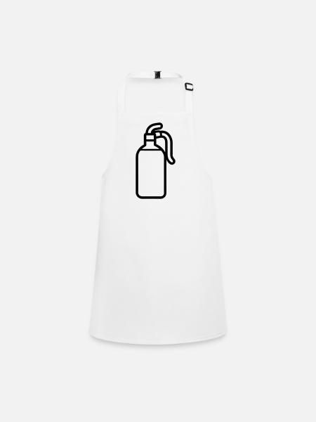 fire extinguisher - Children's Apron - white - Front