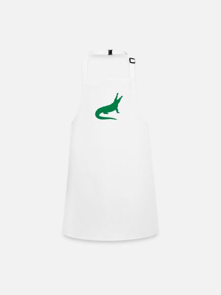 Un crocodile - Tablier Enfant - blanc - Devant
