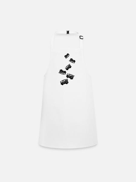 Fire engine - Children's Apron - white - Front