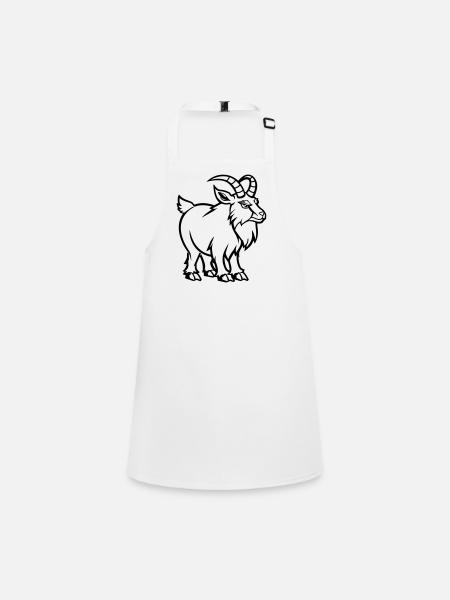 Capricorne - Tablier Enfant - blanc - Devant