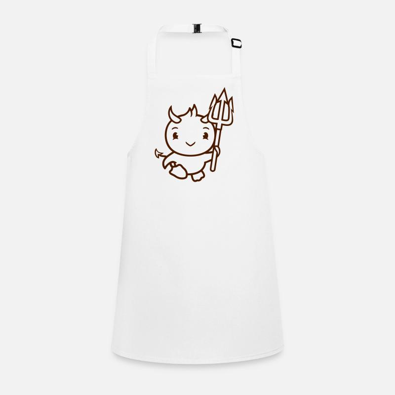 bird devil horns satan trident hell evil cool Children's Apron