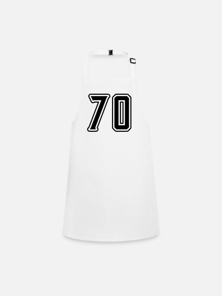 Symbole de 70 chiffres - Tablier Enfant - blanc - Devant