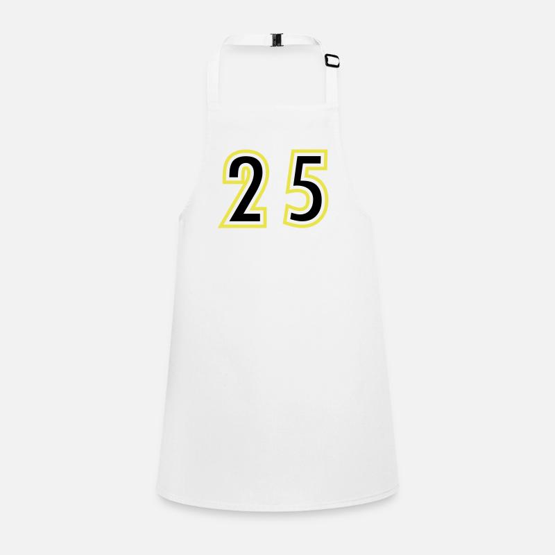 25 Number College Children's Apron