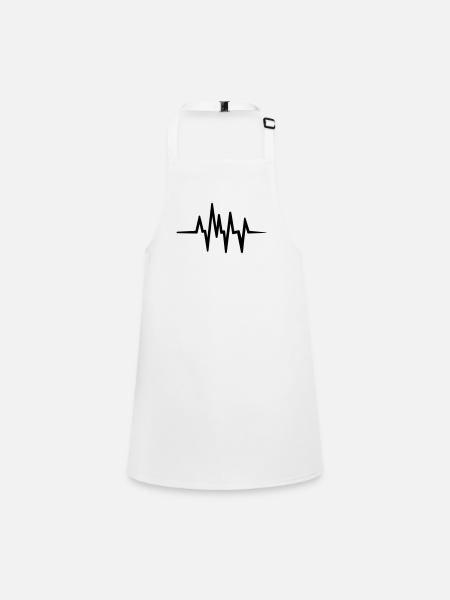 Heartbeat - Children's Apron - white - Front