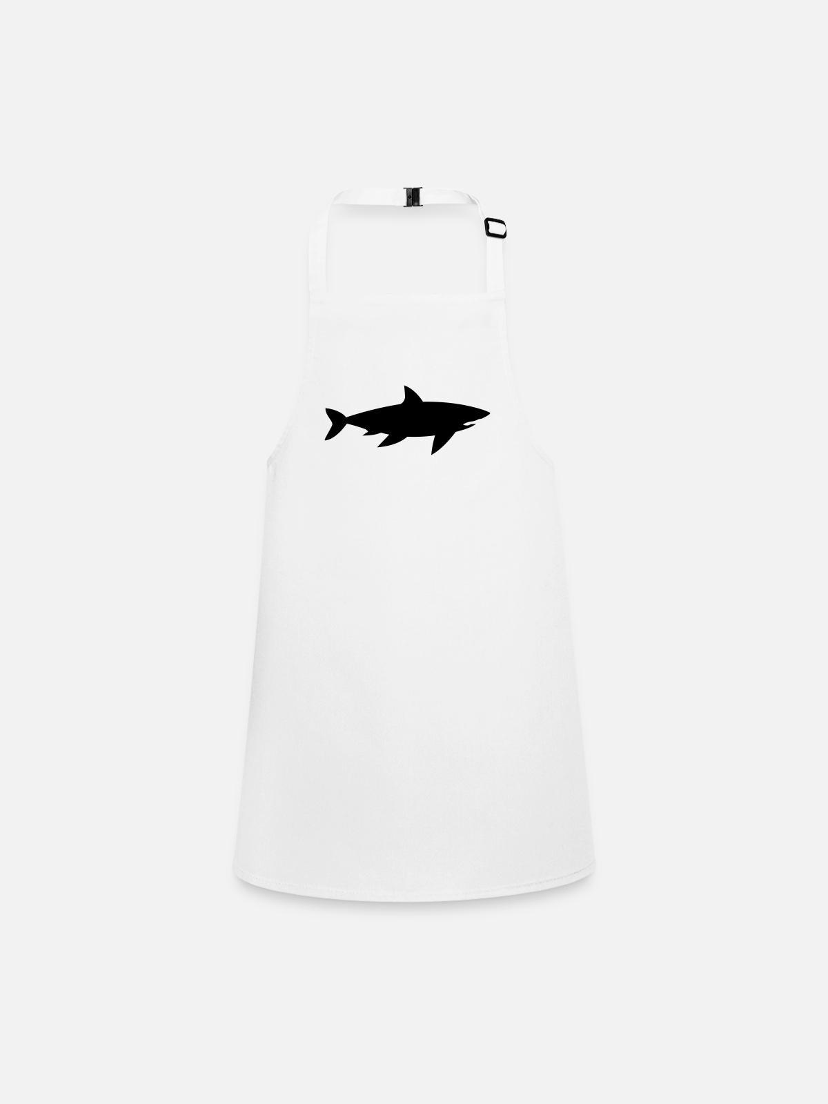 Requin - Tablier Enfant - blanc - Devant