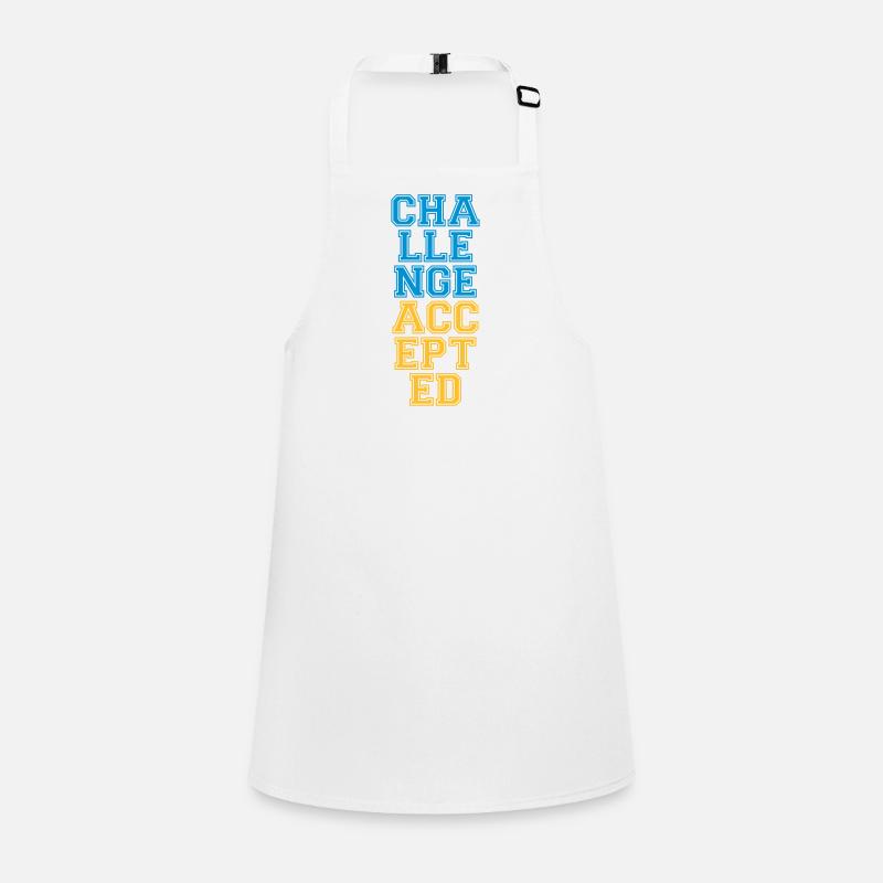 Cool Challenge Accepted Design Children's Apron
