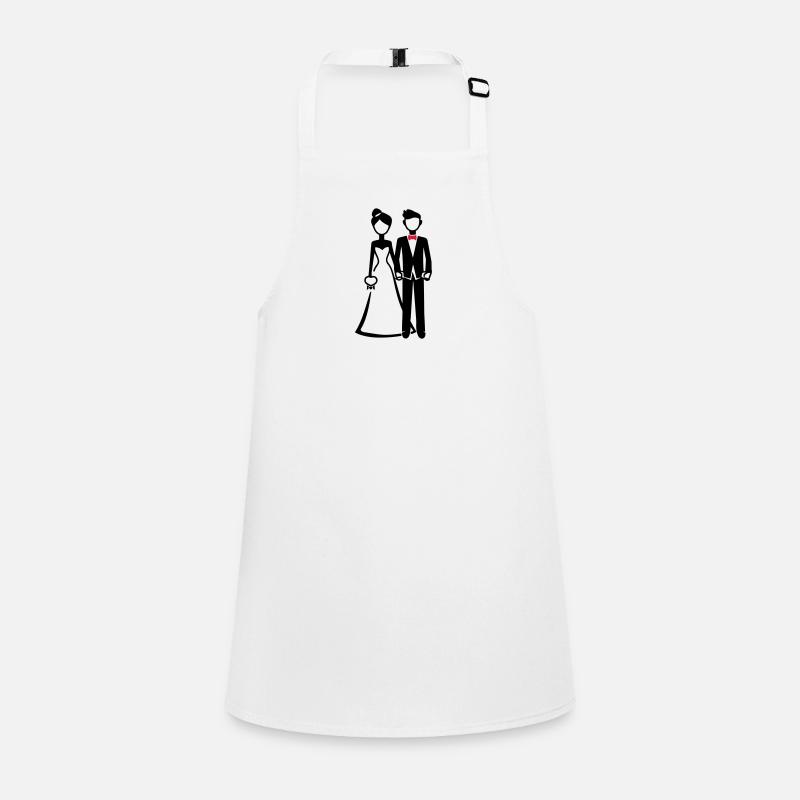 Bride and groom bride Children's Apron