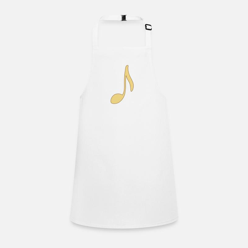 Musical Note La/A, hand drawn. Musician Children's Apron