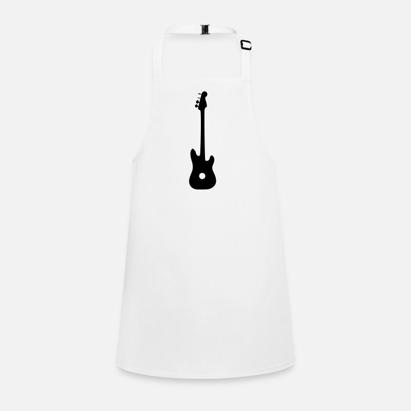 guitare - Tablier Enfant - blanc
