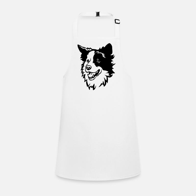 Tête de Border Collie Tablier Enfant