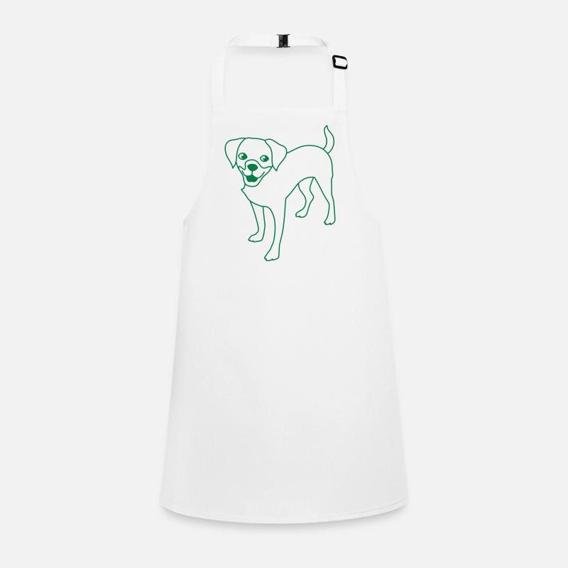 chien chiot debout Tablier Enfant