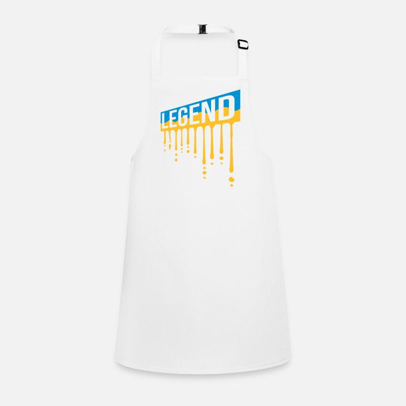 Father's Day Legend Shield Graffiti Children's Apron