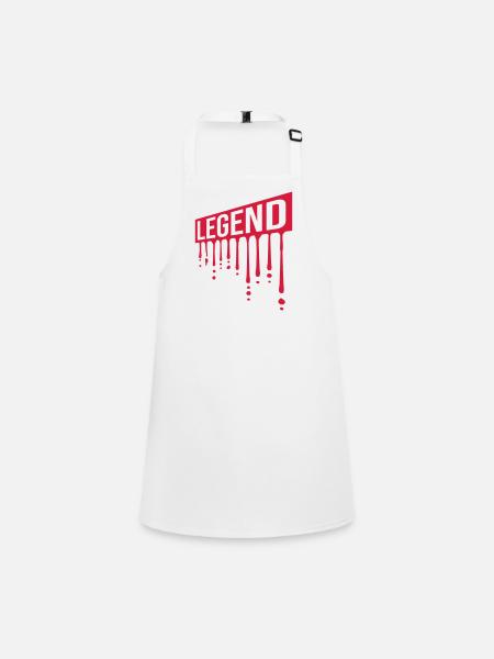 Legend Shield Graffiti Gouttes - Tablier Enfant - blanc - Devant