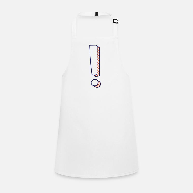 Exclamation mark two-tone with shadow Children's Apron