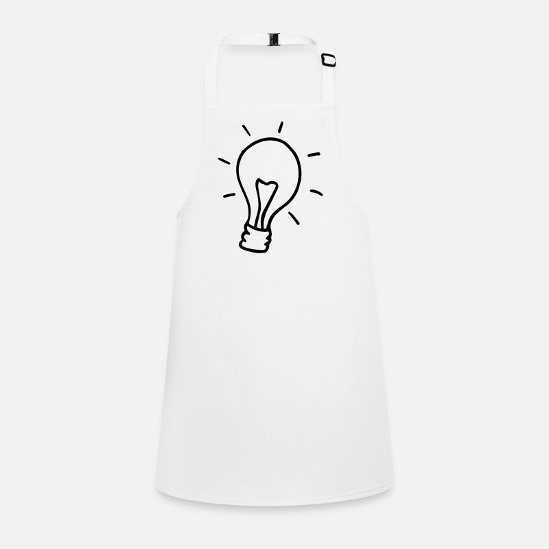 Glühbirne,hell,Lampe,Glühlampe,Birne, Schürze für Kinder