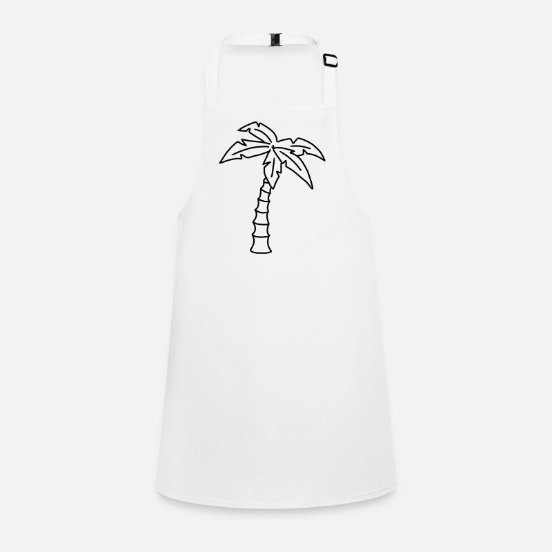 Palm tree sketch Children's Apron