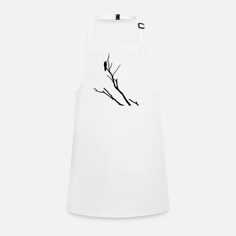 Raven on branch Children's Apron