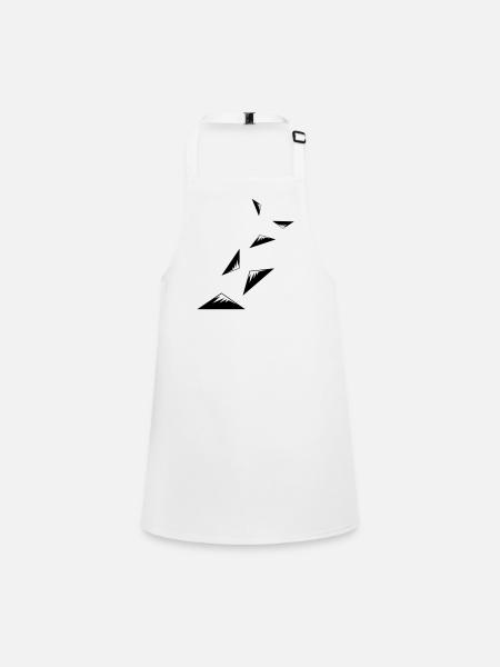 Mountains Symbol - Children's Apron - white - Front