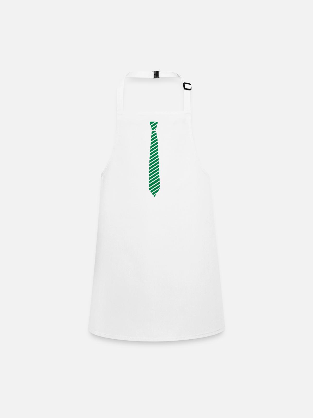 cravate - Tablier Enfant - blanc - Devant