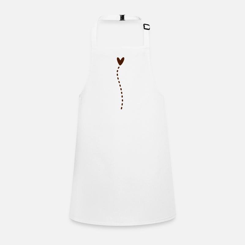 Heart Line Vertical Children's Apron