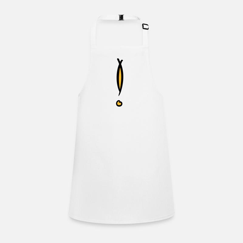 Decorative exclamation mark. Hand drawn. Children's Apron