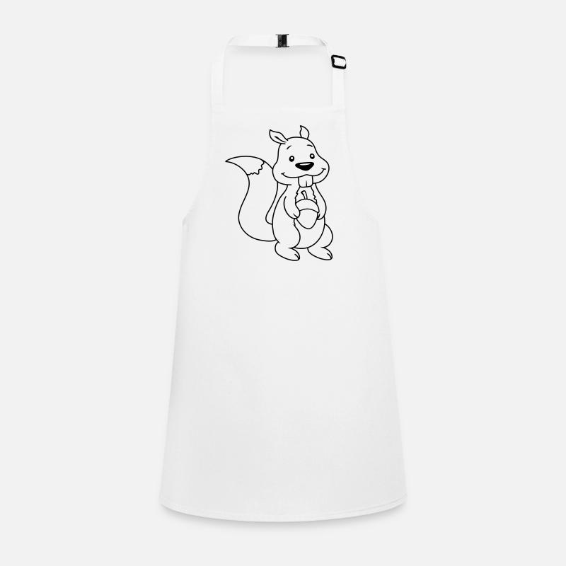 Nuss Comic Eichhörnchen Schürze für Kinder