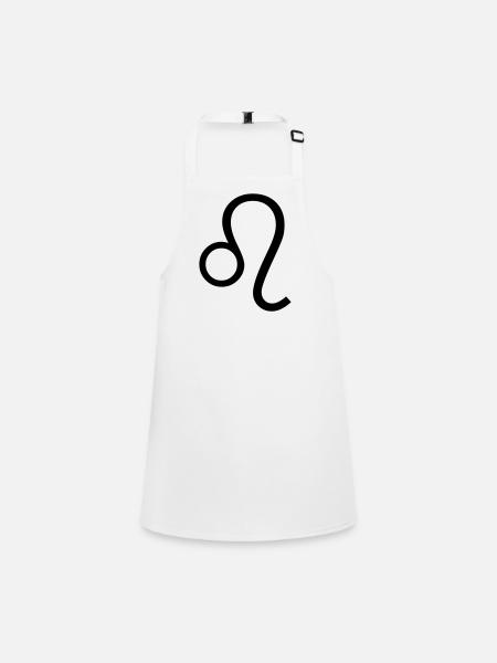 Leo - Children's Apron - white - Front