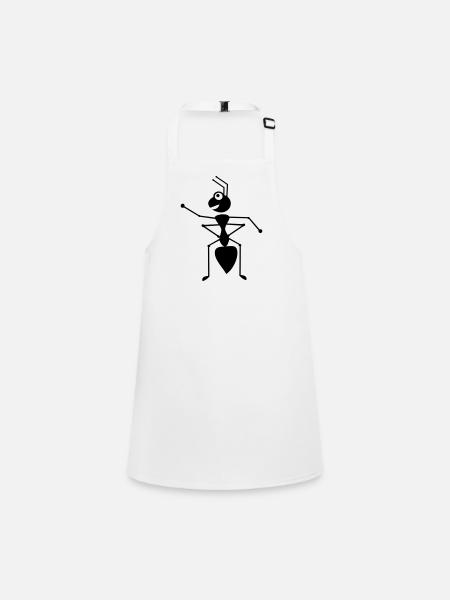 ant - Children's Apron - white - Front