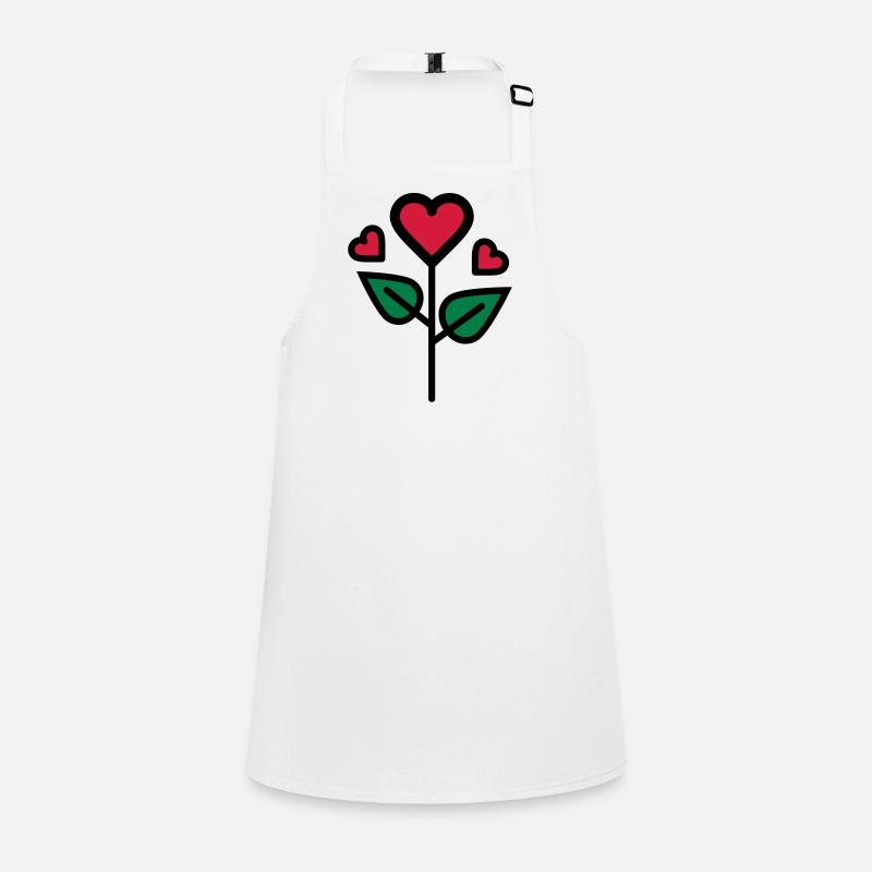 Valentine's Rose in heart shape Children's Apron