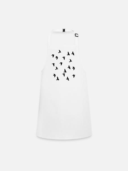 nuée d'oiseaux - Tablier Enfant - blanc