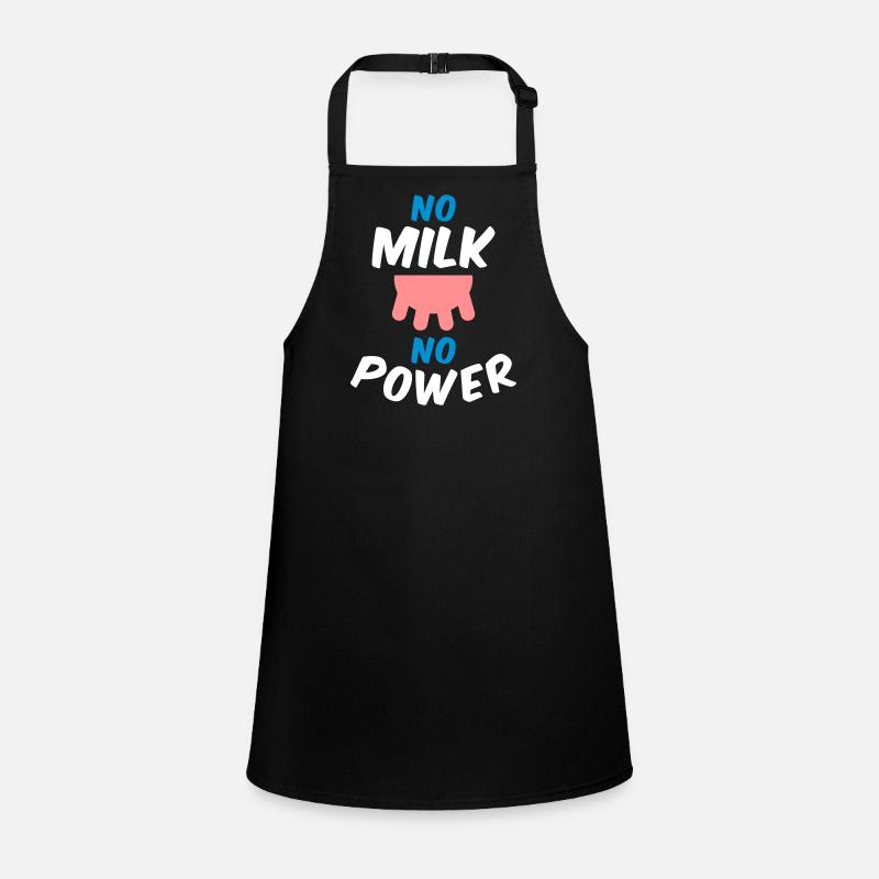 No milk no power (udder) Children's Apron