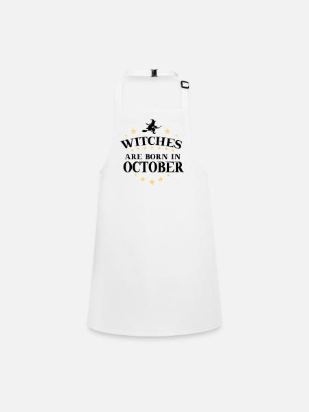 Witches Oktober - Schürze für Kinder - Weiß - Vorne
