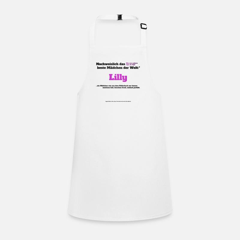 Ich bin Lilly - Lilly als Vorname - Mädchen Schürze für Kinder