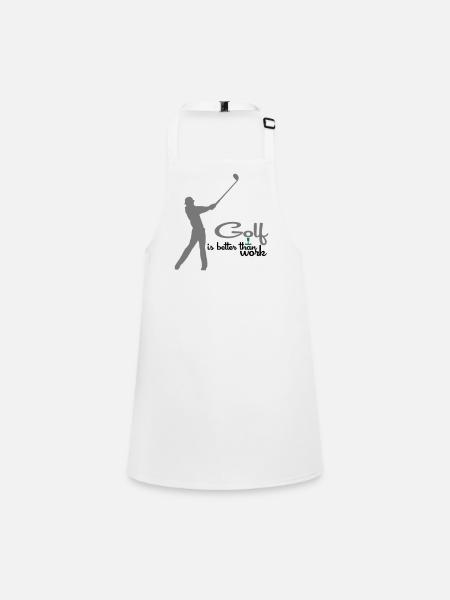 golf - Tablier Enfant - blanc - Devant