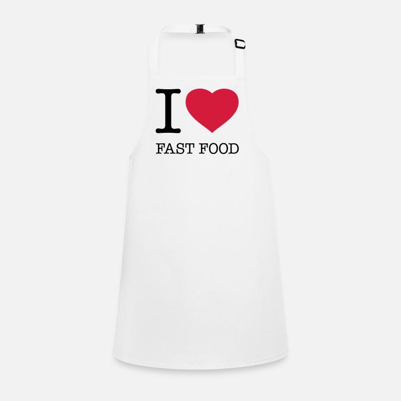 J’AIME LA RESTAURATION RAPIDE Foodie Tablier Enfant