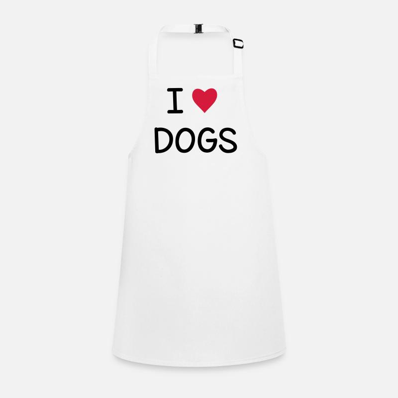 I love dogs I Geschenkidee Schürze für Kinder