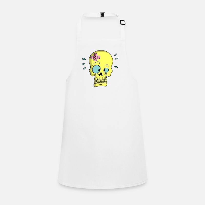 Skull and sticking plaster Children's Apron
